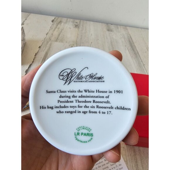 Limoges White House Santa box visits trinket new RARE historical association the - Picture 6 of 8